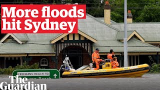 NSW flooding Sydney hit by further floods with city already exceeding average annual rainfall [upl. by Onaicul]