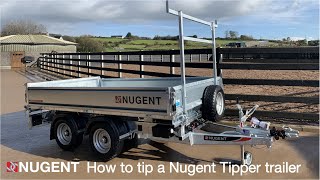 How to tip a Nugent Tipper trailer [upl. by Aivekal964]