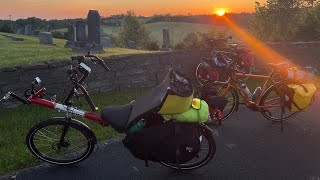 Bicycle Touring TransAm Harrodsburg Kentucky to Sonoma Kentucky [upl. by Nobie]