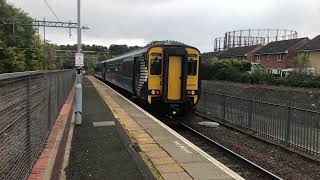 2W58 156506 AnnieslandGlasgow Queen Street departing Anniesland 111024 [upl. by Ydnic122]