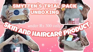 Asthetic Unboxing🫰🏻  Smyttens Trial pack✨  First Unboxing video  smyttenfreesample unboxing [upl. by Atinod]