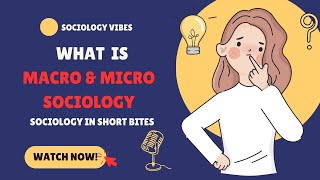 What is Macrosociology amp Microsociology  Introduction to Sociology  Society amp Groups [upl. by Hanikahs]