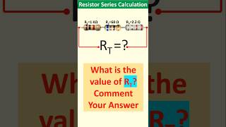 How to Calculate Total Resistance in a Series  Comment Your Answer Register Series Circuit Formula [upl. by Ode602]