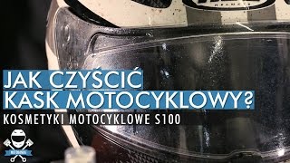 Jak czyścić kask motocyklowy Sprawdzamy S100  chemia motocyklowa [upl. by Adlee]