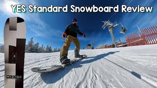 YES Standard 2021 Snowboard Review [upl. by Ellekcir]