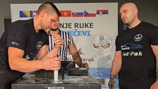 Tomislav OdorjanMatej Zidarić left hand Armwrestling super matches Široki Brijeg 03112024 [upl. by Roxie]