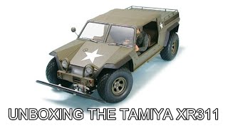 Unboxing a TAMIYA XR311 Combat Support Vehicle  58004 [upl. by Kiele]