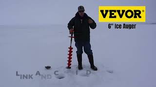 Vevor Ice Auger Review  Ice Fishing Minnesota 2023 [upl. by Atul945]