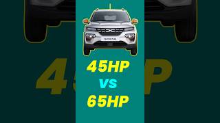 Dacia Spring  45HP vs 65HP Stats [upl. by Enidlarej]