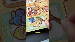 I arranged for my daughter her favorite little mochi quiet book with many scenes and cat themes [upl. by Dusza]