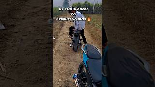 🤔 Rx100 silencer vs exhaust sound 🔥 splendor modified rohitdingaan shortvideo trending [upl. by Orly]