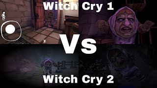 Witch Cry 1 Vs Witch Cry 2 Jumpscare amp Game Over Scene [upl. by Aylat]