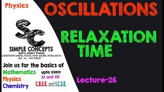 Lec 26  Oscillations  Relaxation Time 𝛕  JEE [upl. by Ameyn169]