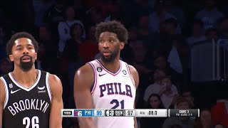 INSANE GAME Philadelphia 76ers vs Brooklyn Nets Final Minutes  202223 NBA Playoffs [upl. by Mayhew]