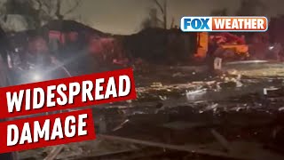 Major Damage Reported In Oklahoma City Area After Tornadoes Tear Across Region [upl. by Nosreve828]