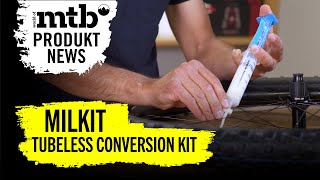 Milkit Conversion Kit Umbau auf Tubeless  World of MTB Produkt News [upl. by Saimerej]