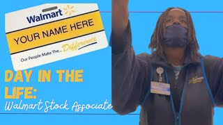 DAY IN THE LIFE AS A WALMART STOCKER  COME TO WORK WITH ME  The Pimpstress Walmart ditl [upl. by Aihsot]