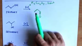 Oxidation of Alcohols Primary Secondary and Tertiary [upl. by Yetsirhc214]