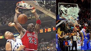 NBA Top 10 quotBROKE THE BACKBOARDquot Dunks of All Time [upl. by Alejandro726]