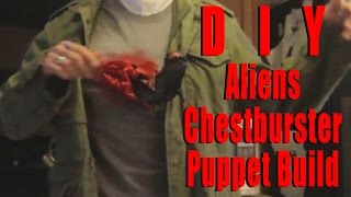 Alien Chestburster Puppet Tutorial by Christopher Moonlight [upl. by Annairam541]