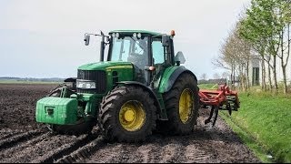 Cultiveren met een John Deere 6830 Premium [upl. by Gillmore]