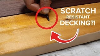 Decking Scratch Test Azek vs TimberTech vs Ipe vs Cedar  TimberTips [upl. by Niwre]