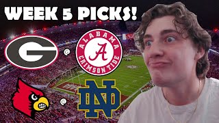 College Football WEEK 5 Predictions [upl. by Natika]