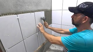 Como pegar azulejo en la ducha [upl. by Anoo]