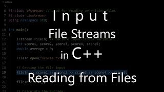 Input File Streams in C Reading from Files [upl. by Doll]