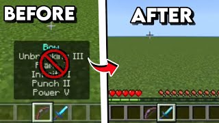 How to hide enchantments minecraft pe 121 [upl. by Caundra781]