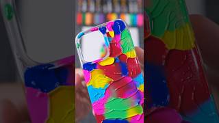 Custom Rainbow Colored Phone Case Very Satisfying art satisfying shorts [upl. by Bremer]