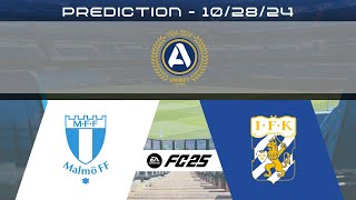 Malmö FF vs IFK Goteborg  Prediction  2024 Allsvenskan  EA FC 25 [upl. by Neeli]