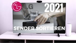 LG TV Sender sortieren 2021 [upl. by Mahtal]