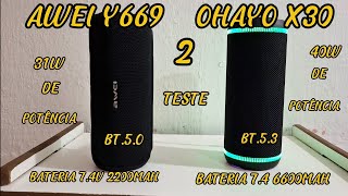 COMPARATIVO 2 AWEI Y669 VS OHAYO X30 [upl. by Aldric]