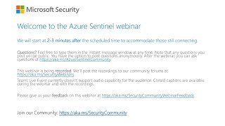 Azure Sentinel webinar Data collection scenarios [upl. by Ahsait987]