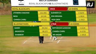 ROYAL BLACK CAPS VS BLUE PANTHERS [upl. by Conah252]