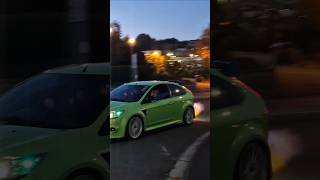 MK2 Focus RS Shoots HUGE Flame In Front Of Police [upl. by Frodeen410]