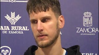 Rueda de prensa  Caja Rural CB Zamora  Monbus Obradoiro  Jonas Paukste [upl. by Cherye344]