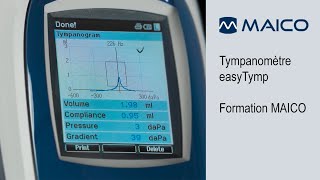 Tympanomètre easyTymp  Formation MAICO  Tests de dépistage auditif et diagnostic [upl. by Lindsy]