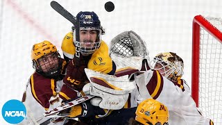 Quinnipiac vs Minnesota 2023 NCAA Mens Frozen Four championship highlights [upl. by Yemac96]