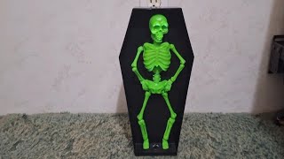 Magic Power Co Ltd 2013 Halloween Animated Coffin Dancer Skeleton  Green [upl. by Lanevuj475]