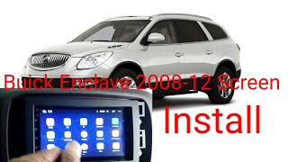 How to quick install Buick Enclave 0812 full size Double Din Radio screen with mirror link [upl. by Ynnad]