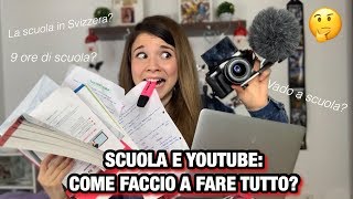 YOUTUBE  LA SCUOLA IN SVIZZERA 9 ORE  METODO DI STUDIO ♕ [upl. by Burack417]