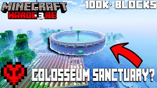 I BUILT A COLOSSEUM SANCTUARY IN MINECRAFT HARDCORE [upl. by Letnohs]