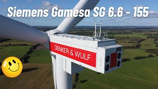 SilberstedtHochmoor wind farm 3 x Siemens Gamesa SG 66  155 wind turbines 13092023 [upl. by Arihs]