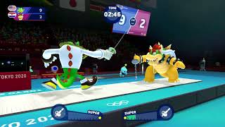 Mario amp Sonic at the Tokyo 2020 Olympic Games  Team Fencing 179 Team Vector [upl. by Petr]