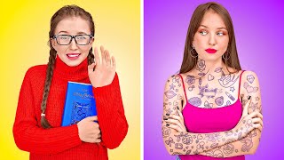 Life Hacks And Gadgets For Popular Girls At School 💡📚 lifehacks gadgets funny [upl. by Aicetel665]