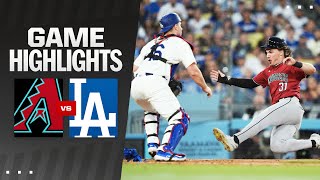 Dbacks vs Dodgers Game Highlights 7324  MLB Highlights [upl. by Ahsiekar]