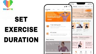 How To Set Exercise Duration On Wearfit Pro App [upl. by Eddra451]