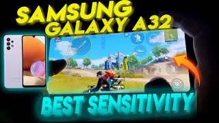 Samsung Galaxy A32 Best Sensitivity  Controls after PUBG Mobile Update [upl. by Tihor]